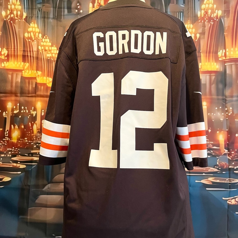 NFL Josh Gordon Black On Field Jersey